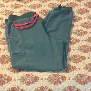 Figs  Scrub Pants with Pink Accents